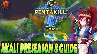AKALI Pre-Season 8 Full Gameplay Guide & BEST RUNES - League of Legends