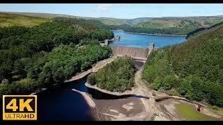 Dam Busters Drone view - Derwent Valley, UK