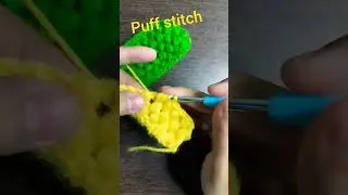 puff stitch #crochet #handmade