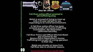 Fall River Massachusetts police officer arrested in sex trafficking sting. #shorts #youtube #fyp #a