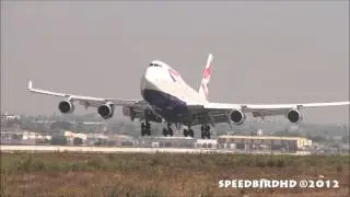 British Airways Boeing 747-436 [G-BNLO] Landing