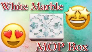 White Marble Mop Box #motherofpearl #babyshower #giftaway #giftbox #marbles #box #viralshort #born