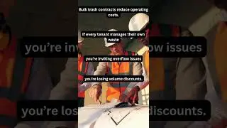 Centralize Trash to Save #propertymanagement #opexstrategy #tenantservices