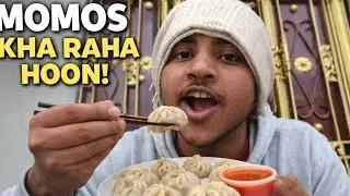 Momos kha raha hooon! Very funny vlog                    #trend #vlog #viral #funny #viralvideos 