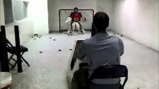 Goalie Training on Infinity Ice Shooting Lane Extension.wmv