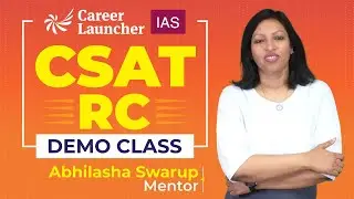 UPSC CSAT Reading Comprehension Demo Class | Must-Watch for 2026 Aspirants | Career Launcher CSAT