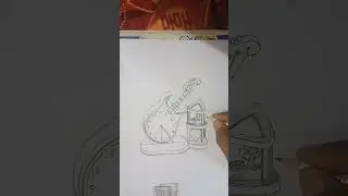 ||Realistic sketch of ⏰ alarm clock||#shape||#Trendingshorts||#Rtist.