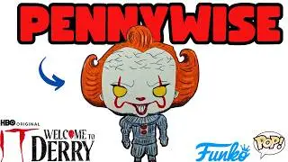 Como DIBUJAR a PENNYWISE Funko Pop de IT Bienvenidos a Derry / How to DRAW PENNYWISE Funko Pop