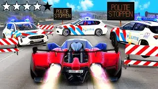 300 km/u POLITIE ACHTERVOLGING met Hypercar in BeamNG !! ⭐