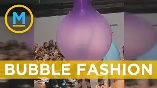 Watch this balloon transform into a dress on the runway | Your Morning