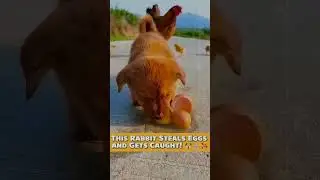 This Rabbit Steals Eggs and Gets Caught! (You won't believe what happens next) #funny #cutedog #dog