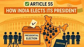 Article 55 of Indian Constitution in English| How President of India is elected| Part 5|The Union