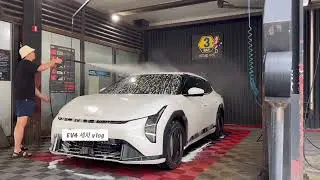 [Vlog][ASMR] EV4 전기차 세차 브이로그(그냥 세차만함)