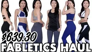 My Huge $639 Fabletics Gym Clothes Try On Haul | Activewear Review with Squat Test