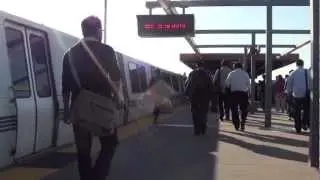 Out-of-Service Train Arriving at Fremont BART