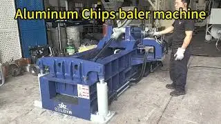 Aluminum Chips Baler Machine#recycle #automobile #aluminium #baler #balermachine #factory