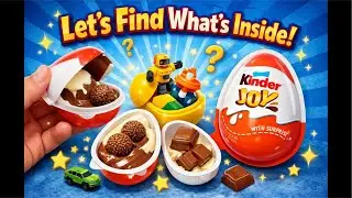 Opening Kinder Joy Eggs | Cute Surprise Toy Reveal