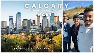 #मराठी Vlog | Long Weekend Adventure from Kamloops to Calgary | Part 1 | BC to Alberta | GoProHero11