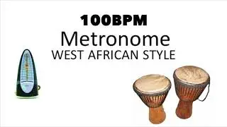 105BPM METRONOME - WEST AFRICAN DJEMBE DRUMMING PRACTICE TRACK