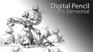 Digital Pencil: Minor Earth Elemental