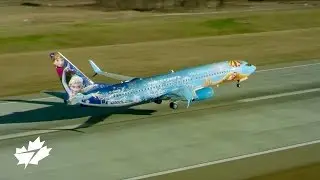 Disney Frozen-themed plane inaugural flight