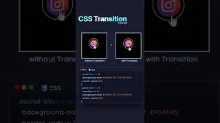 CSS transition visual #css #transition