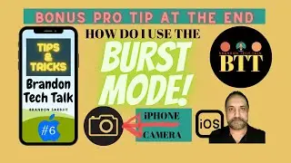 How to use Burst Mode on iPhone Camera? 10 photos per second | Pro Tip