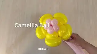 How Romantic Can a Single Balloon Be? Turn It into an Elegant Camellia!#balloonart  #balloonflower