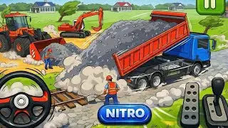 JCB Game Dan Road Construction Simulator | Real JCB Work Gameplay Android 2026 | Skeleton Play