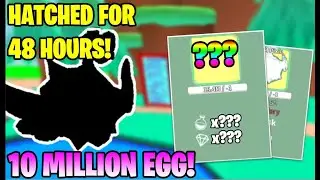 I *HATCHED* THE NEW 10M EGG FOR 48 HOURS AND GOT THIS...| Roblox Science Simulator
