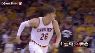 Patterson With the Block Assist to Korver   Raptors vs Cavaliers   Game 1   2017 NBA Playoffs