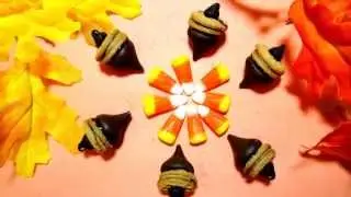 How to make Acorn Candy Cookies -- Great Thanksgiving snack for autumn