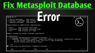 How to fix Metasploit database error connection new method 2020