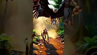 Mother Monkey vs Giant Eagle &ndash; A Baby&rsquo;s Life-or-Death Rescue 🦅🐒