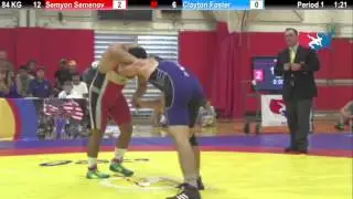 FS 84 KG - Semyon Semenov (KAZ) vs. Clayton Foster (USA)