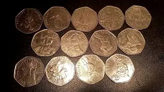 COMPLETE BEATRIX POTTER 50P COIN SET REVIEW + VALUE