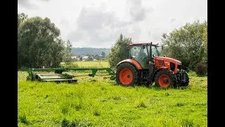 Kubota M7131 | John Deere 1365 | Fauchage 2017
