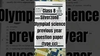 Class-8 silverzone Olympiad science previous year question paper part-2(type cc)|@studydrive.