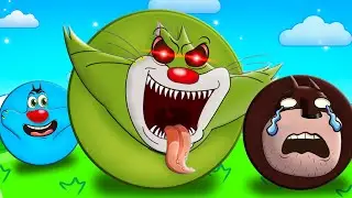 Roblox Jack Try To Protect Oggy From Others Balls In Ball Eating Simulator