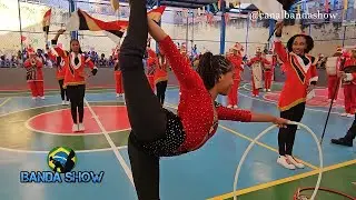 Banda marcial BAMCEAAT na I Etapa do Intercolegial de Bandas e Fanfarras 2023