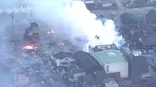 100 buildings burned in Central #Japan #tsunami #earthquake #Tokyo #Haneda airport