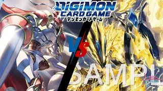 デジカ Digimon Card Game  紅蓮騎士獸  VS 磁石龍獸