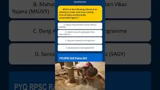 Which of the following scheme is an attempt to make rural areas socially, economically and phys...