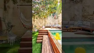 Backyard swimming pool ideas 🤔💡 #gardendesign #pooldesign