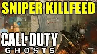 COD GHOSTS SNIPER KILLFEED | 5 on screen, triple Headshot, quadfeed Headshot ...