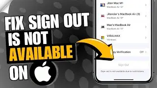🔐 How to Fix Sign out Is Not Available Due to Restrictions | 🛠️ Apple ID Sign Out Problem Solution