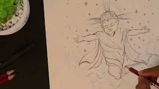 Hand drawing Baby Jesus Step by Step | Easy Pencil Drawing for Christmas