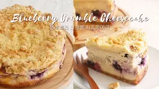 Blueberry Crumble Cheesecake recipe 🧀 | SweetHailey