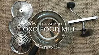 How to assemble the OXO food mill