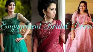 ENGAGEMENT BRIDAL DRESS DESIGNS | KERALA BRIDAL LEHENGA | PARTY WEAR GOWN AND LEHENGA |